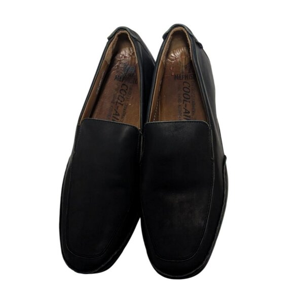 Mephisto Edlef Black Leather Loafers Men's 11 SOFT-AIR Technology Slip-On Comfor - Picture 2 of 10